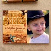 2回目のロデオ風景招待状（写真付き） 招待状