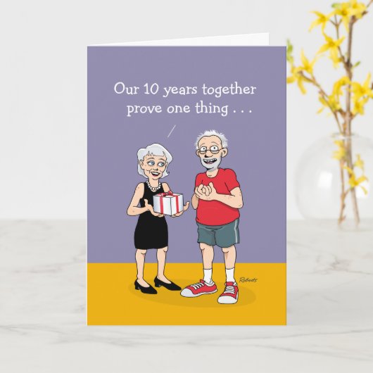 2回目の結婚：10周年 カード (黄色い花)