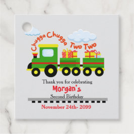 2回目の誕生日かわいいカラフルプレゼント連れ フェイバータグ