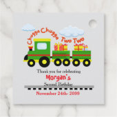 2回目の誕生日かわいいカラフルプレゼント連れ フェイバータグ (裏面)