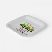 2回目の誕生日かわいいカラフルプレゼント連れ ペーパープレート (傾斜あり)