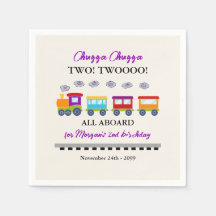 2回目の誕生日かわいいカラフル列車