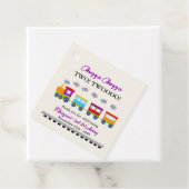 2回目の誕生日かわいいカラフル列車 フェイバータグ (インサイチュ)