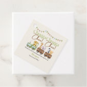 2回目の誕生日かわいいチャガ水彩動物列車 フェイバータグ (インサイチュ)