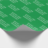 2回目の誕生日かわいい緑シンプルの男の子モダンたち ラッピングペーパー (角)