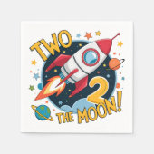 2回目の誕生日と月 スタンダードカクテルナプキン (正面)