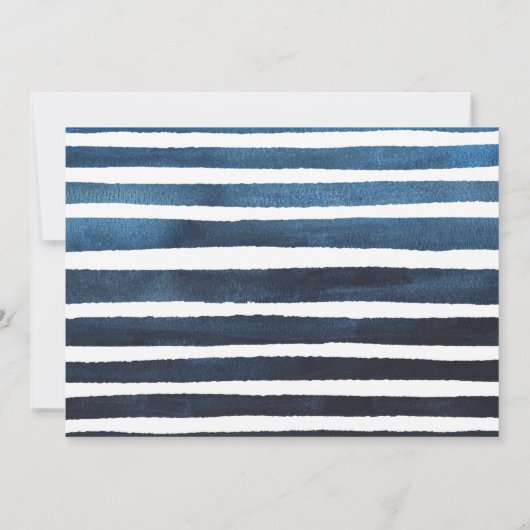 2回目の誕生日のシルバーバルーン |青い写真パーティー 招待状 (裏面)