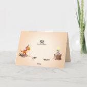 2回目の誕生日のビッグナンバー写真 | ディノリトルドラゴン カード (裏面)