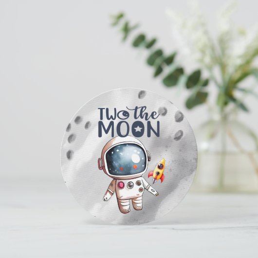 2回目の誕生日の二人の月の子 招待状 (スタンド正面)