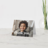 2回目の誕生日の写真 – 2 サンキューカード (正面)