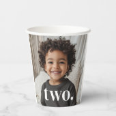 2回目の誕生日の写真 – 2 紙コップ (裏面)