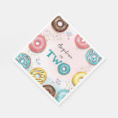 2回目の誕生日の紙ナプキン。 スタンダードランチョンナプキン (角)