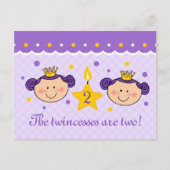 2回目の誕生日の2000年招待状はがき インビテーションポストカード (正面)