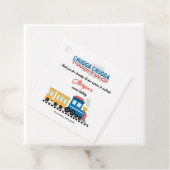 2回目の誕生日カラフル漫画列車 フェイバータグ (インサイチュ)