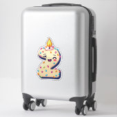 2回目の誕生日ステッカー シール (スーツケース)