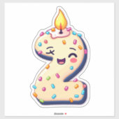 2回目の誕生日ステッカー シール (シート)
