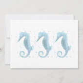 2回目の誕生日ダスティブルーシーホースの写真 招待状 (裏面)