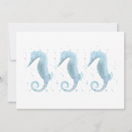 2回目の誕生日ダスティブルーシーホースの写真 招待状 (裏面)