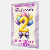 2回目の誕生日バルーンテーマ アクリルサイン (傾斜)