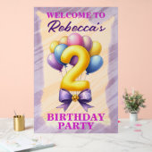 2回目の誕生日バルーンテーマ アクリルサイン (ウェディング)