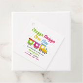 2回目の誕生日パーティーチャガチョオカラフル列車 フェイバータグ (インサイチュ)