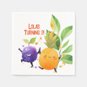 2回目の誕生日パーティー2018年12月 スタンダードカクテルナプキン (正面)