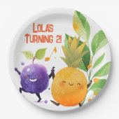 2回目の誕生日パーティー2018年12月 ペーパープレート (正面)