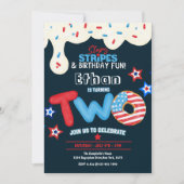 2回目の誕生日パーティー7月4日 招待状 (正面)