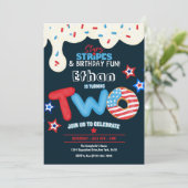 2回目の誕生日パーティー7月4日 招待状 (スタンド正面)