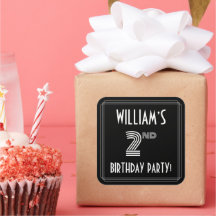 2回目の誕生日パーティー:アールデコスタイルと名前をカスタムする