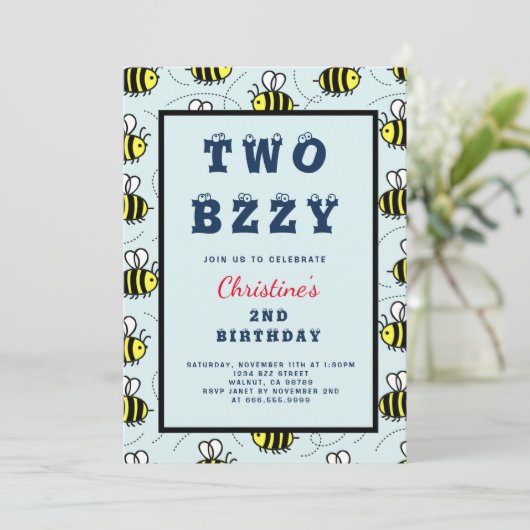 2回目の誕生日パーティー、2回目忙しの誕生日パーティー 招待状 (スタンド正面)