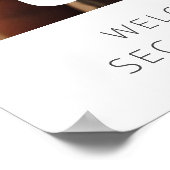 2回目の誕生日フォトウェルカムサイン ポスター (角)