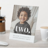 2回目の誕生日フォトウェルカムサイン 台座サイン (インサイチュ)
