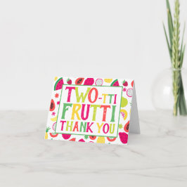 2回目の誕生日フルーツフルーツサンキュー サンキューカード