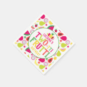 2回目の誕生日フルーツフルーツバースデーパーティー スタンダードカクテルナプキン (角)