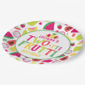 2回目の誕生日フルーツフルーツバースデーパーティー ペーパープレート (アングル)