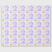 2回目の誕生日ラッピング紙 ラッピングペーパー (フラット)