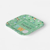 2回目の誕生日レッツパーティーゴルフパーティー ペーパープレート (傾斜あり)