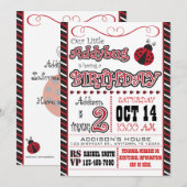 2回目の誕生日招待状の追加 招待状 (正面/裏面)