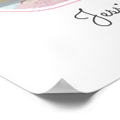 2回目の誕生日2フォトコラージュベビー子供部屋 ポスター (角)