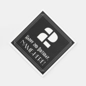 2回目の誕生日:インスパイアアールデコ検索"2" +名前 スタンダードランチョンナプキン (角)