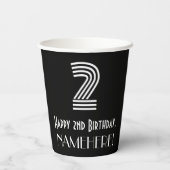 2回目の誕生日 – インスパイアアールデコ「2」の検索+名前 紙コップ (裏面)