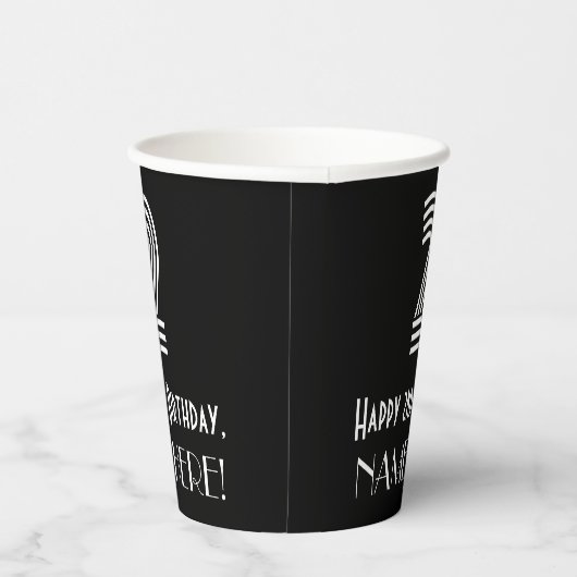 2回目の誕生日 – インスパイアアールデコ「2」の検索+名前 紙コップ (右)