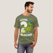 2回目の誕生日Tシャツ恐竜レックス2歳 Tシャツ (正面フル)