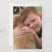 2回目モダンの誕生日の写真 シーズンカード (裏面)