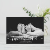 2回賛美重ねてツインフォトコラージュ誕生  案内状 (スタンド正面)