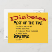 2型糖尿病ギフト&Tシャツ ポストカード (正面/裏面)