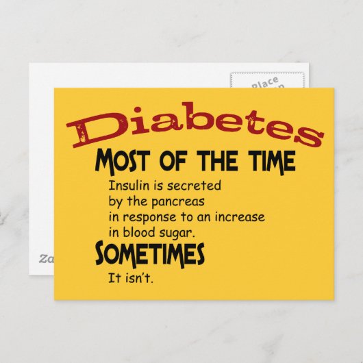 2型糖尿病ギフト&Tシャツ ポストカード (正面/裏面)