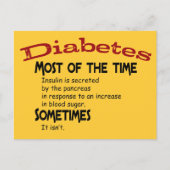 2型糖尿病ギフト&Tシャツ ポストカード (正面)