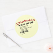 2型糖尿病ギフト&Tシャツ ラウンドシール (封筒)